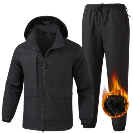Outdoor thick warm cotton coat suit