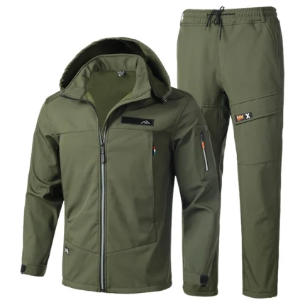 Outdoor thickened jacket detachable suit