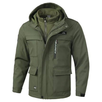 Outdoor thickened jacket detachable