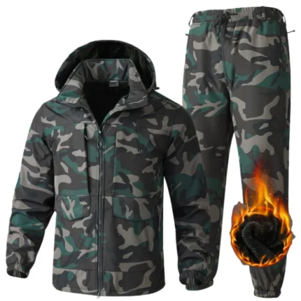 Extended fleece jacket suit