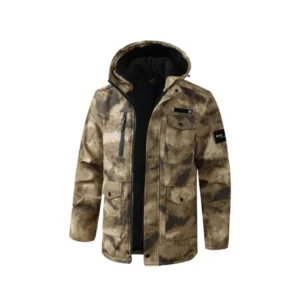 Outdoor Men's Thick Camouflage Jacket Set