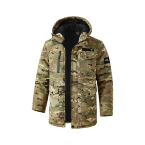 Outdoor Men's Thick Camouflage Jacket Set
